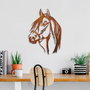 Wallity Horse - 1 Escultura de Pared de Metal Multicolor